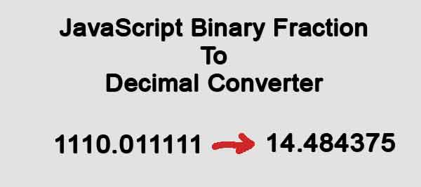 binary fraction to decimal