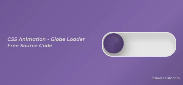 css globe loader with switch