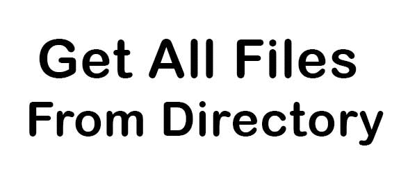 Shell List All Files In Directory