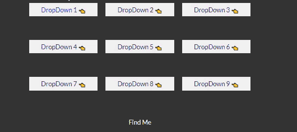 Animated dropdown buttons with source code