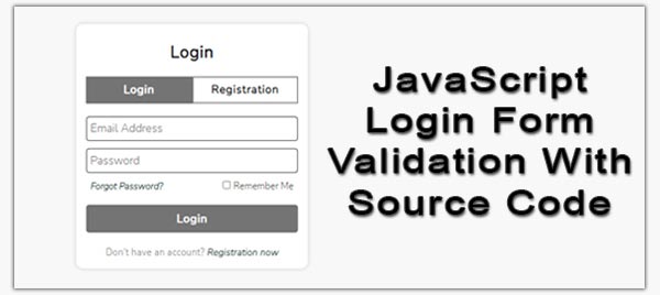 javascript login form validation example
