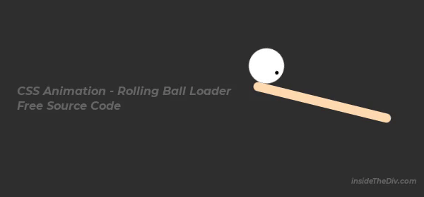 rolling ball on swing bar css loader